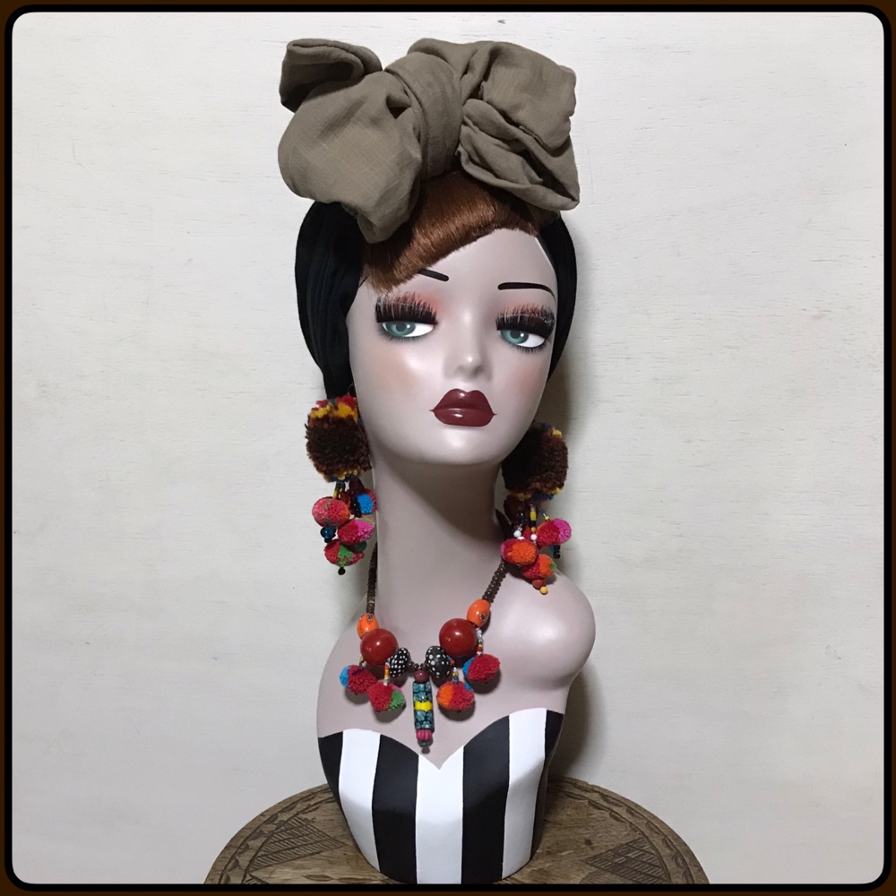 新作　CSTC キャンディスカーフターバンキャップ　帽子　ターバン　ヘアバンド　ヘアターバン　ダブルガーゼ　夏向き