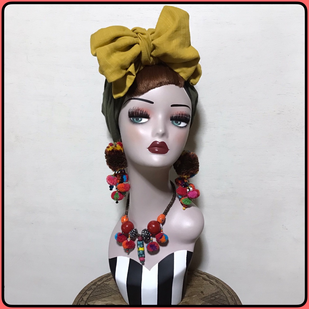 新作　CSTC キャンディスカーフターバンキャップ　帽子　ターバン　ヘアバンド　ヘアターバン　ダブルガーゼ　夏向き