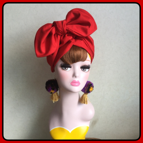 ＊handmade＊no.75 ターバン ヘアバンド クロスターバンヘアバンド HB-87 | ヘアアクセサリー,ヘアバンド
