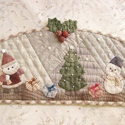 パッチワーク　クリスマス　壁掛け収納ポケット　MANYさんの作品 きめこみ パッチワーク】クリスマス タペストリー・壁掛け