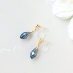 【再販】- 夜 雨  -                simple earring  #042 1枚目の画像