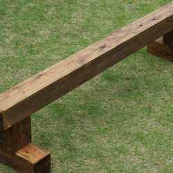 子供ベンチ　木製　平均台 無垢材　一本橋　オイルスティン　腰掛 4枚目の画像
