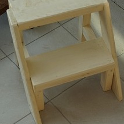 花台 踏み台　子供椅子　プランター台　ステップスツール　アイボリー 6枚目の画像