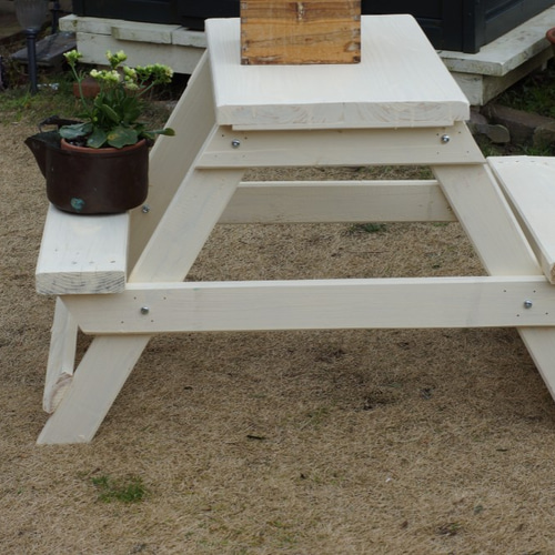 緑色商品受注分）ガーデンテーブル ピクニックテーブル 子供机