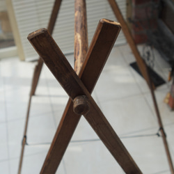 物干し　折り畳み式　ハンガーラック　インディアンテント　オイルスティン 3枚目の画像