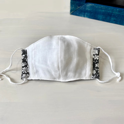 【Sサイズのみ】リバティ立体マスク　フィルターポケット付きタイプ ジャージ生地　夏マスク 4枚目の画像