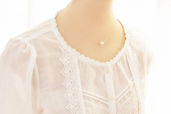 [再次上架119件]一條純棉珍珠精品項鍊 第2張的照片