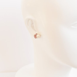[再次上架20 14kgf]棉花珍珠粉珠寶耳環 第2張的照片