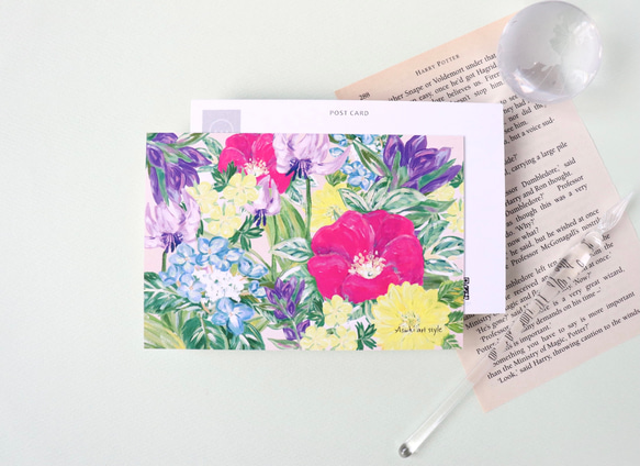 ポストカード  「 北海道の花々 」メッセージカードにも 1枚目の画像