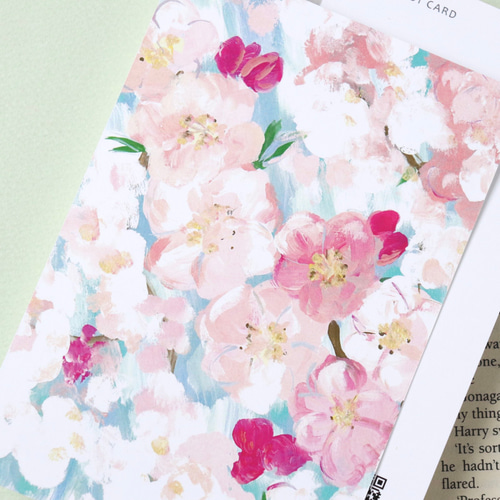 ポストカード 「 桜 」メッセージカードにも ポストカード Asahi art