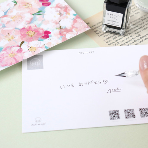 ポストカード 「アネモネ」メッセージカードにも ポストカード Asahi