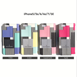 iPhone5 / 5s / 6 / 6s / 7 / SE・Android S / M 手帳ケース 2枚目の画像