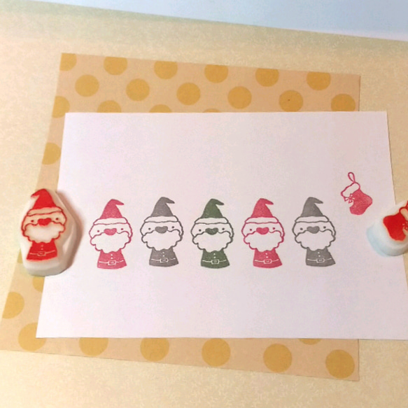 ☆クリスマス☆　ハートの鼻のサンタクロース 4枚目の画像