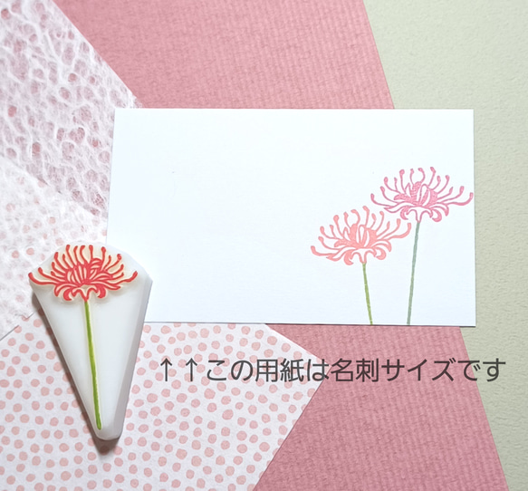 《＊季節の花＊》彼岸花のはんこ 3枚目の画像