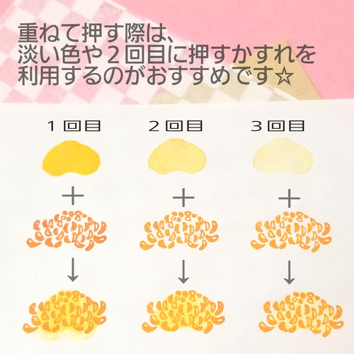 季節の花＊》菊の花はんこ① はんこ・スタンプ Zzz 通販 8024775