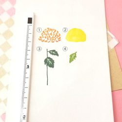 《＊季節の花＊》菊の花はんこ② 5枚目の画像