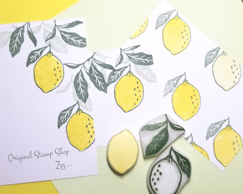 消しゴムはんこNo.129  レモン 1_0ad9d5aed11bccdfcec117832559