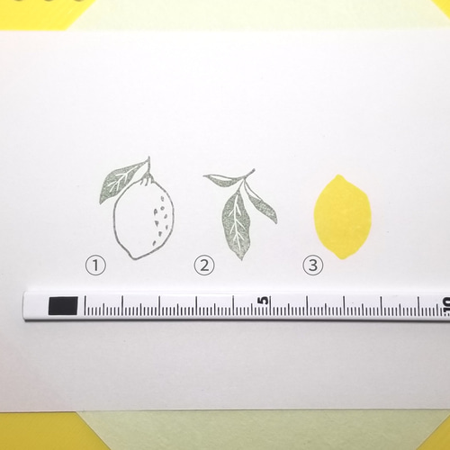 消しゴムはんこNo.129  レモン 1_0ad9d5aed11bccdfcec117832559