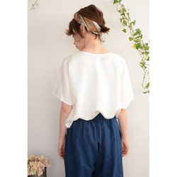 ◇◆◇linen×cotton Vneck blouse_off 3枚目の画像