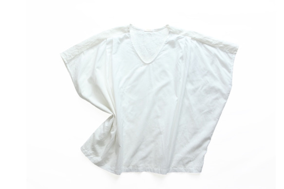 ◇◆◇linen×cotton Vneck blouse_off 4枚目の画像