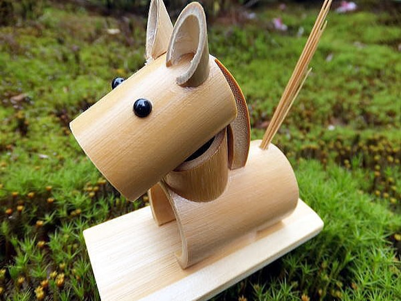 竹細工～可愛い竹細工・干支うま 立体・オブジェ ひだまり竹工房