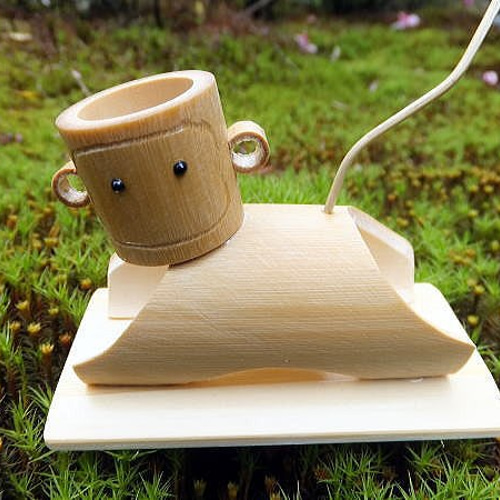 竹細工～可愛い竹細工・干支さる 立体・オブジェ ひだまり竹工房