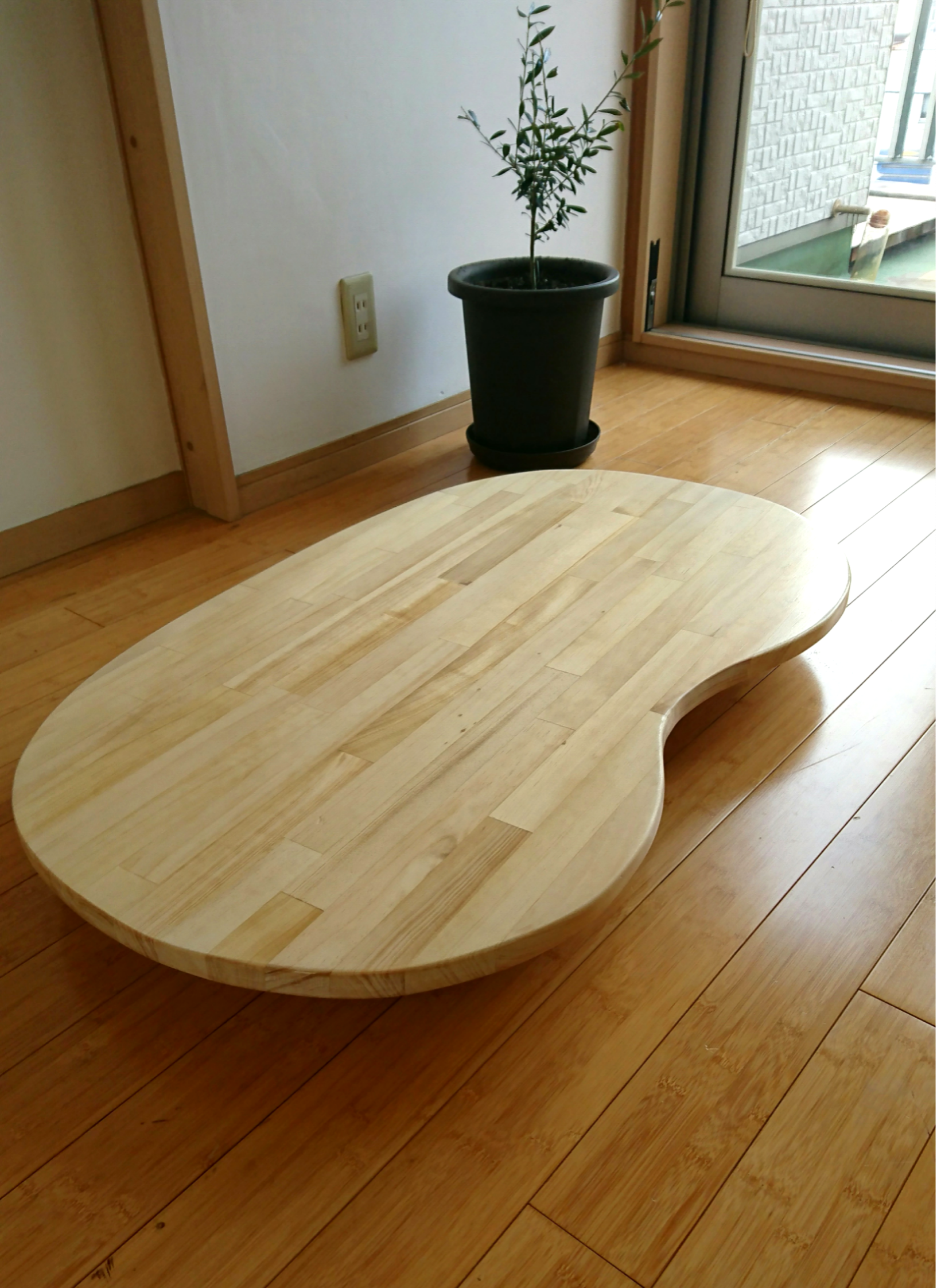 komachi.【現物につき】ローテーブル　木製テーブル　✨　ハンドメイド