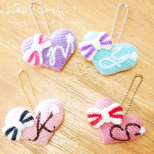 あみぐるみ☆heart…♡ ハート あみぐるみ ❤︎全18色❤︎ ニューボーンフォト