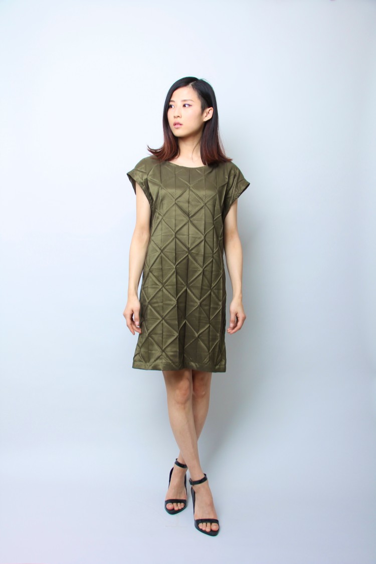 satin snowflakes dress