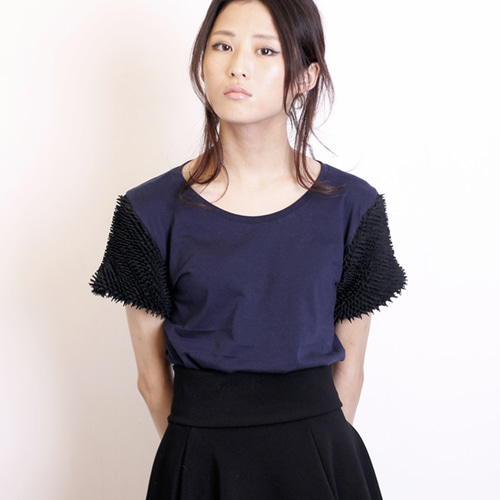 cucuri-kumoshibori絞りスリーブTシャツ Tシャツ cucuri 通販