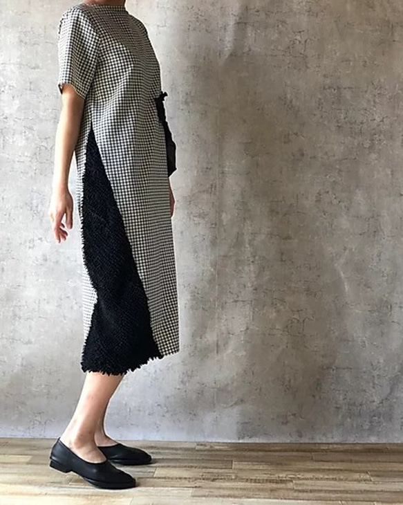 kumo mokume combi dress 2枚目の画像