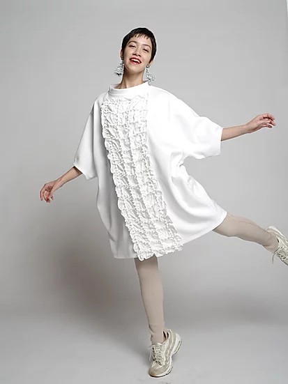 kumo check big T-shirts