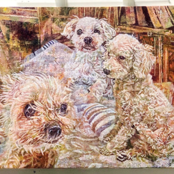 油絵 絵画 【トイプードル】 絵画 HR 通販 13178699｜Creema