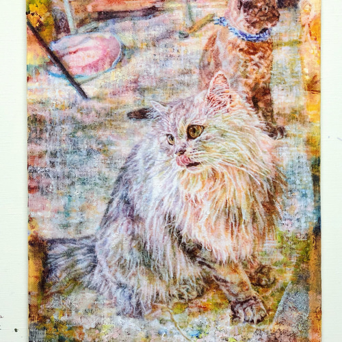 受注制作/ペット似顔絵(肖像画)(愛猫や愛犬や鳥やペットなど