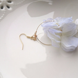 繡球花和水晶雨耳環 第3張的照片