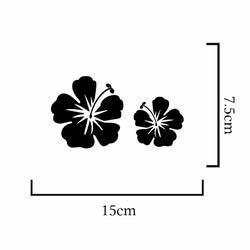 〜ALOHA〜ハイビスカスのステッカーシール【沖縄・南国・ハワイアン】 2枚目の画像