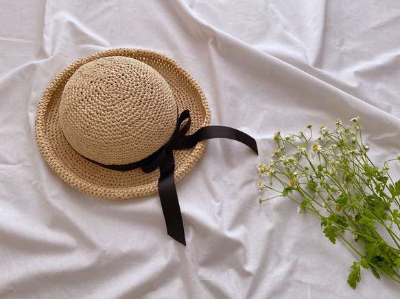 ポールスチュアート 麦わら帽子 ハット 大人用 つば広 【折りたたみできる・洗える】セーラーハット 麦わら