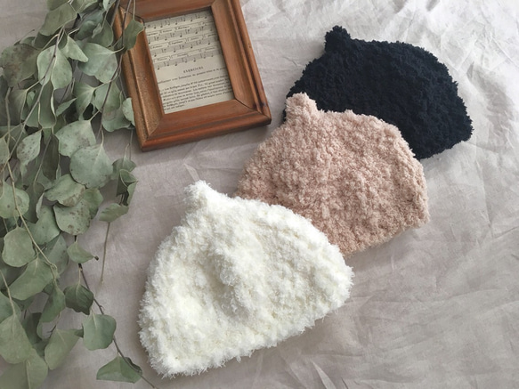 オーダー受付中♡モコモコどんぐり帽♡ニット帽どんぐり帽子 帽子  