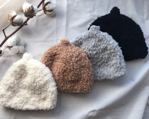 累計500個販売 大人気 モコモコどんぐり帽♡ニット帽 帽子(ベビー