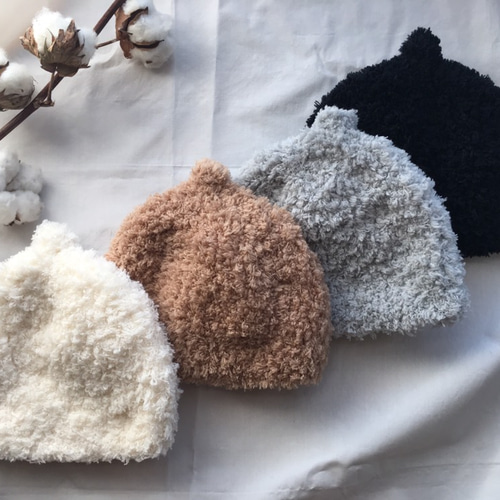 累計500個販売 大人気 モコモコどんぐり帽♡ニット帽 帽子(ベビー