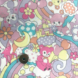 100×50】レトロアニマル柄 オックス生地 生地 ハンドメイド手芸店