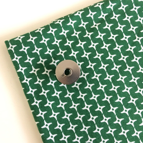 110×50】和調 手裏剣柄 生地（緑色） 生地 ハンドメイド手芸店 bybeef