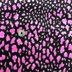 138×50】ボアアニマルプリント（豹柄ピンク） 生地 ハンドメイド手芸店