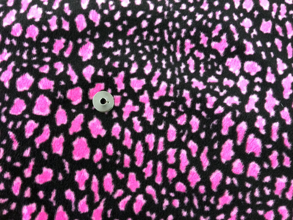 138×50】ボアアニマルプリント（豹柄ピンク） 生地 ハンドメイド手芸店