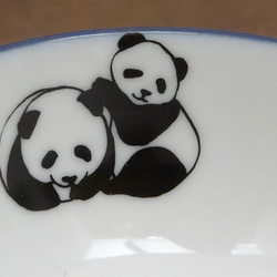 パンダのキッズ茶碗（ブルー） 4枚目の画像