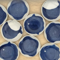 藍色豆皿（単品） 4枚目の画像