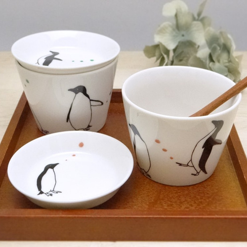 2点セット）ペンギンそば猪口 お椀・ボウル・鉢 くらしをあそぶ