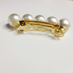 cotton pearl barrette 2枚目の画像