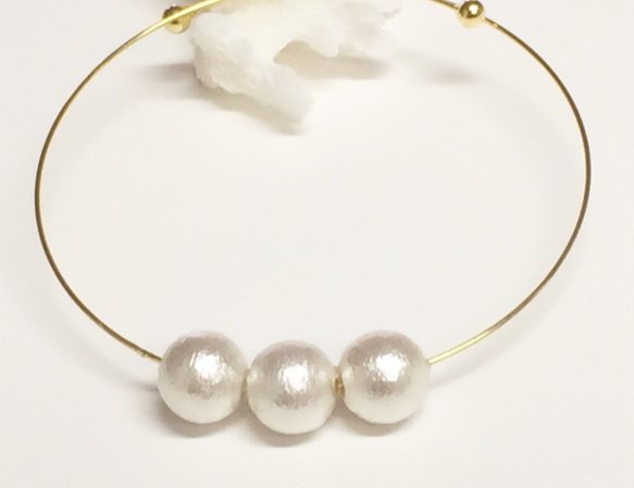 cotton pearl bangle 2枚目の画像