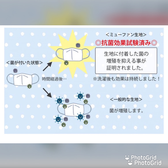 機能アップ☆立体マスク　ペイズリー刺繍レース　ブルーグレー色　選べる抗菌ガーゼ　小池都知事マスク好き　ポケット付き可能 7枚目の画像